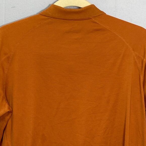 Eddie Bauer Zip Polo Shirt Size XL Orange Short Sleeve Pullover Streetwear - Picture 11 of 11